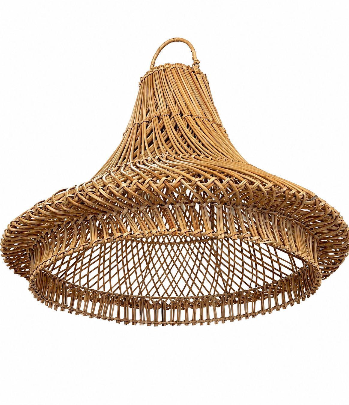 Lámpara Colgante Artesanal de Ratán Natural