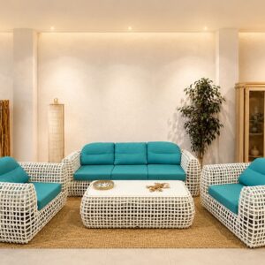 Conjunto Sintético Lounge Turquesa