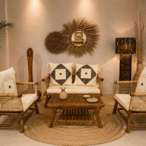 Conjunto Natural Bamboo Chic